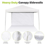 Load image into Gallery viewer, Instant Canopy Sidewalls for 10x10 Pop Up Canopy Tent, 300D Waterproof Material for Outdoor Events, Vendor Booths, and Privacy (Sidewalls Only, Canopy Not Included)(White, 10x10ft-3pcs)