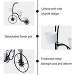 Load image into Gallery viewer, LEWIS&WAYNE Metal Tricycle Planter, 3 Tier Floral Flower Plant Stand Holder Hand Painted Outdoor Garden Patio Decor