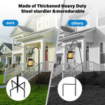 Load image into Gallery viewer, ToyHotels Shepherd Hooks for Outdoor, 1 Pack 62 Inch Bird Feeder Pole with 5 Prongs Base for Hanging Lantern, Hummingbird Feeder, Lightweight Plant, Shepherds Hook for Bird Feeders for Outside