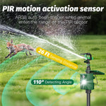 Load image into Gallery viewer, Motion Activated Animal Repeller with Water Sprinkler and Flashing Light, Solar Powerd Deer Cat Repellent Outdoor Deer Deterrent - Keep Rabbits Shunks Dog Raccoons Birds Away from Lawn and Garden
