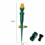 Load image into Gallery viewer, Tulip Sprinkler Head, Flower sprinklers for Yard,sprayers in Lawn and Garden，Decorative Sprinkler, Patio, Kids (16 inch Height, Yellow+Green)
