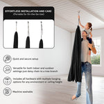 Load image into Gallery viewer, Bradoro Double Layer Reversible Sensory Swing | Outdoor and Indoor Swing for Kids and Adults Up to 260 lbs | Autism Cocoon Swing | Kids Sensory Swing (Black)
