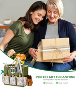 Load image into Gallery viewer, 9-Piece Premium Gardening Tool Set for Women - Heavy Duty Stainless Steel Rust-Proof Tools with Fashion Storage Tote | Perfect Gardening Gifts for Mom, Mother&#39;s Day, Birthday &amp; Outdoor (Green)
