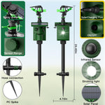 Load image into Gallery viewer, Motion Activated Animal Repeller with Water Sprinkler and Flashing Light, Solar Powerd Deer Cat Repellent Outdoor Deer Deterrent - Keep Rabbits Shunks Dog Raccoons Birds Away from Lawn and Garden
