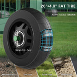 Load image into Gallery viewer, FLINTER Rolling Garden Work Seat with Wheels, Upgraded Heavy Duty Gardenning Cart with Seat - Garden Rolling Stools with Wheels for Seniors, Lawn, Patio &amp; Backyard Gardening, Green
