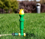 Load image into Gallery viewer, Tulip Sprinkler Head, Flower sprinklers for Yard,sprayers in Lawn and Garden，Decorative Sprinkler, Patio, Kids (16 inch Height, Yellow+Green)
