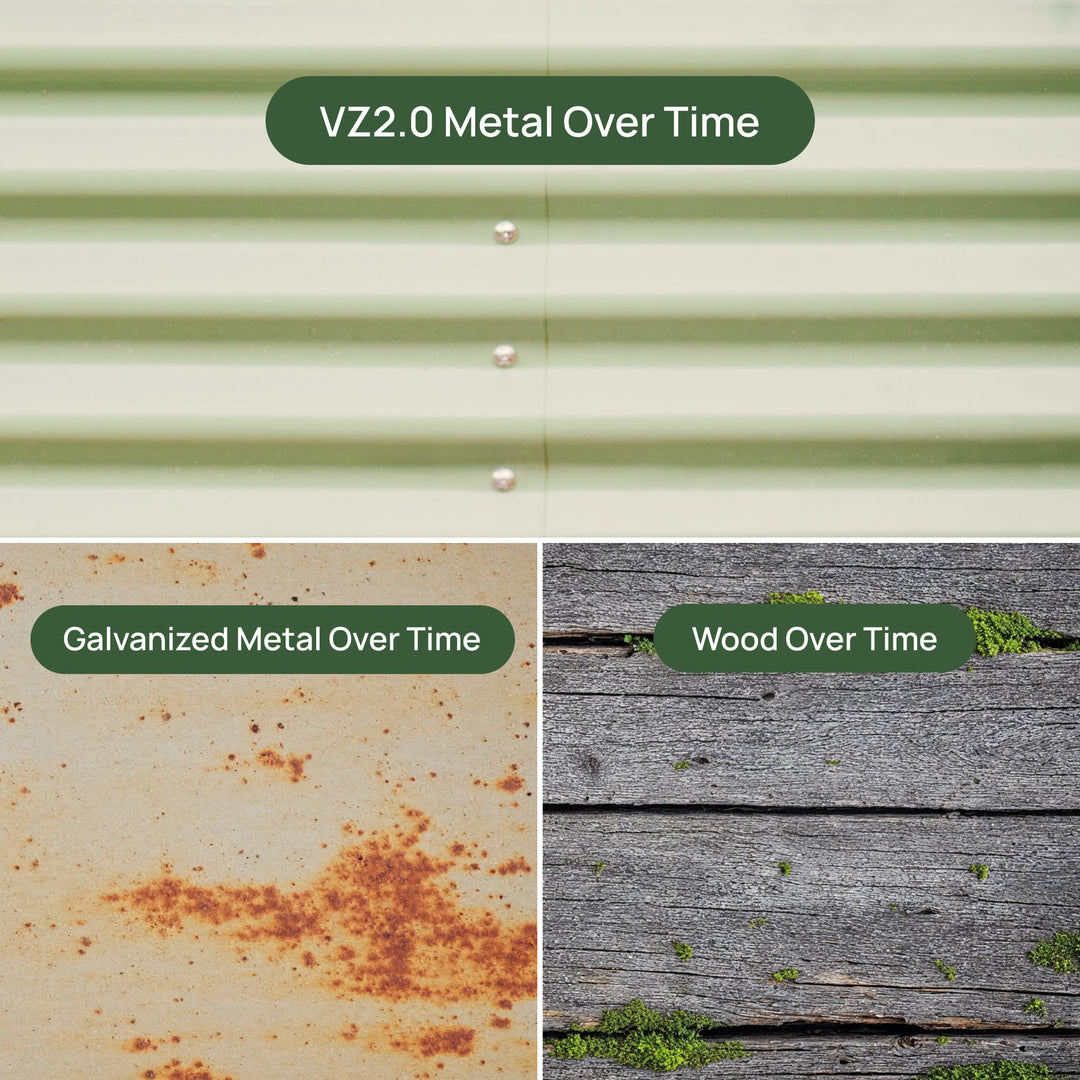 Rolling Elevated Raised Garden Bed-V Series, 2' x 4' Garden Beds with Legs & Storage Rack for Patio & Porch, 700 Lbs Weight Capacity, Outdoor Planter Box for Vegetables Flower Herbs, Olive Green